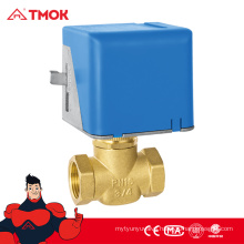 Electric three way stop valve/motor-driven stop valve/Solenoid valve with CW617N brass material high quality in TMOK